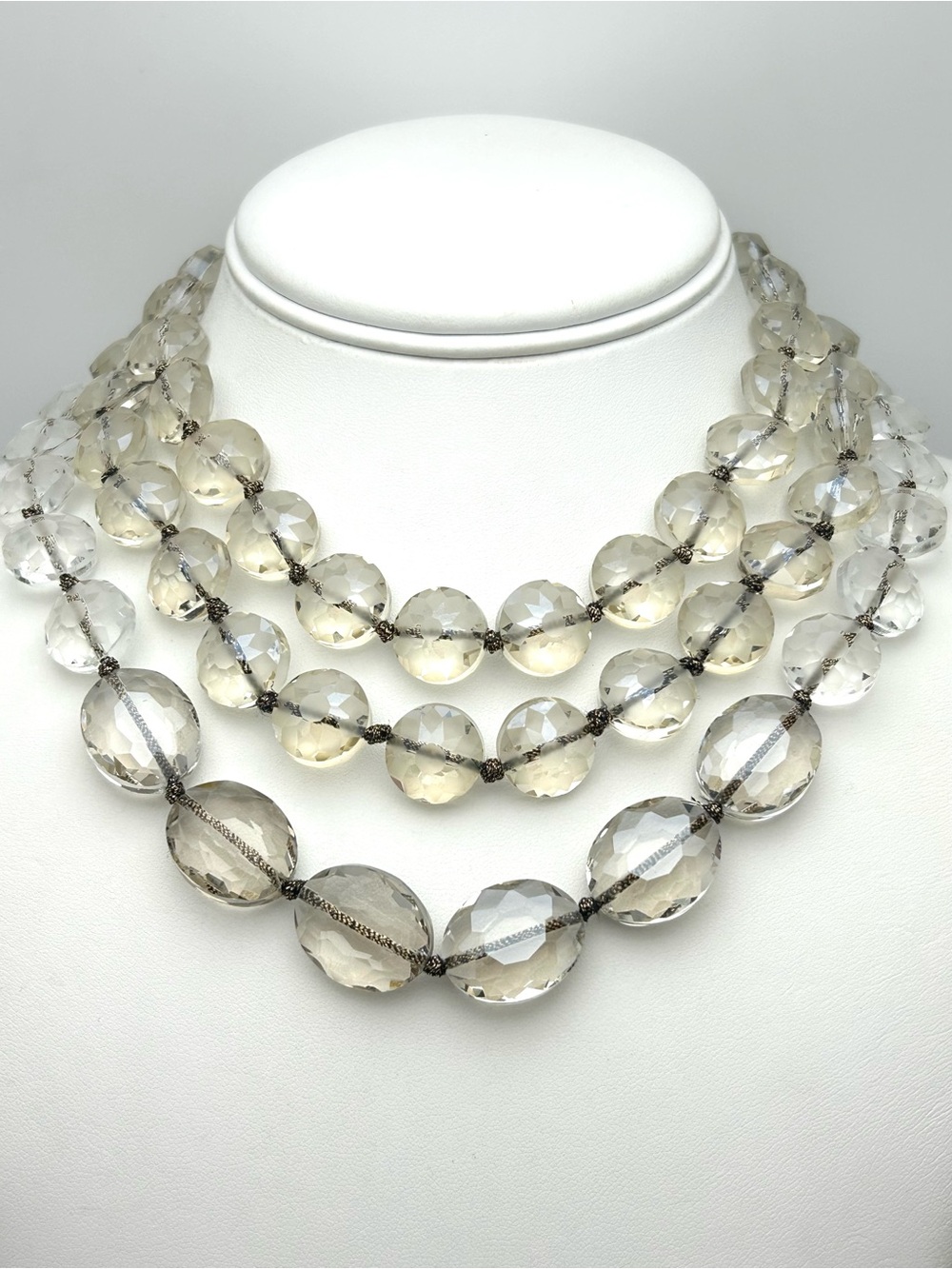 Anthropologie Serafina Multi-Strand Faceted Beaded Necklace